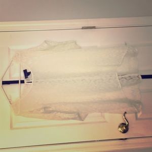 Sheer plus size blouse